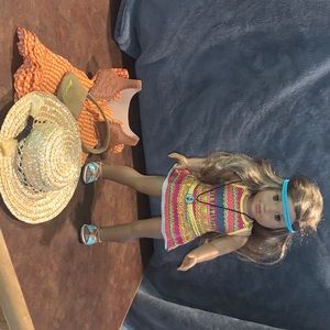 American girl doll with two outfits